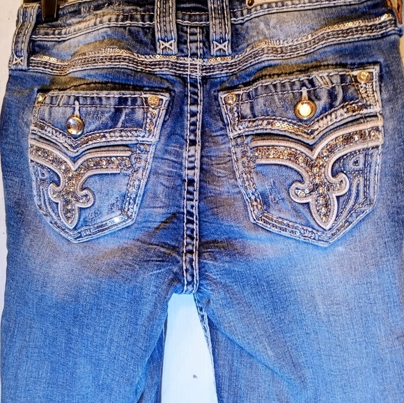 rock revival Denim - Rock revival jeans size 27 women's mid rise-skinny Beet Red